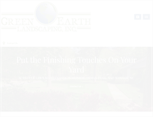 Tablet Screenshot of greenearthlandscaping.net